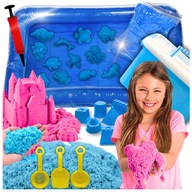 KINETIC SAND kinetic SET SANDBOX 3KG formičky na bazén 21 ks.