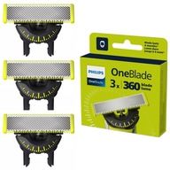 3x náhradné čepele Philips One Blade QP430/50 3 ks. Originál