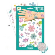 Djeco: Glitter tattoo FLOWERS 3+ 9585