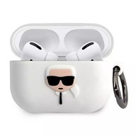 Karl Lagerfeld KLACAPSILGLWH kryt AirPods Pro biely/biely Silikónový Ikonik