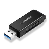 UGREEN CM104 čítačka pamäťových kariet SD/microSD USB 3.0 (čierna)