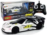 Športové pretekárske auto R/C 1:24 Corvette C6.R White 2,4 G Svetlá