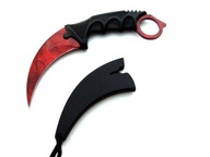 KARAMBIT CS:GO červená ČERVENÁ N062C Claw Neck