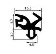 Tesnenie pre plastové okná PVC S-1182 5mb