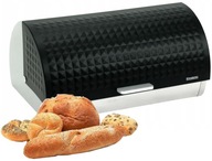 Veľký BREAD Nádoba na chlieb Rolky STEEL Black Diamond