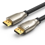 Uzelený kábel DisplayPort 1.4 kábel 2m šedý