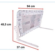 Ochranná zábrana zábrana na posteľ 90cm slnko