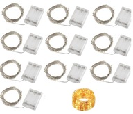 10X MICRO 100 LED DRÔTOVÉ LAMPY