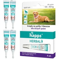 HAPPS HERBAL DROPS 4X KLIŠŤAŤ BCHÝ PES 20-40KG