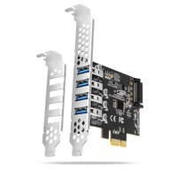 PCEU-43RS PCIe radič 4x USB 3.2 GEN 1 port, UA