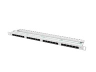 PATCH PANEL 24 PORT 0,5U 19” CAT.5E GREY LANBERG