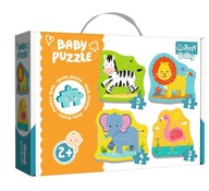 Puzzle Baby Animals na Safari 4v1 Trefl 2+