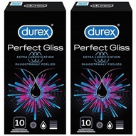 20x DUREX PERFECT GLISS Silný, hrubší, zvlhčený