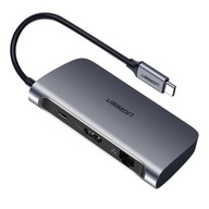 UGREEN HUB USB-C - HDMI 4K, 3xUSB 3.0, USB-C, RJ45