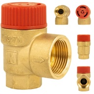 BEZPEČNOSTNÝ VENTIL PRE ÚSTREDNÉ VYKUROVANIE MS 3,0 bar GW 1/2" x 3/4" GW BRASS AFRISO