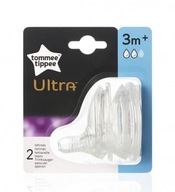 Tommee Tippee Ultra cumlík na fľašu 3m+ 2ks