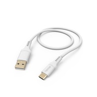 HamaFlexible TRAD/DATA USB 2.0 A-C 1,5 m SILIKÓN BIELY