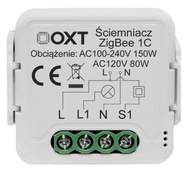 Modul OXT Inteligentný mini stmievač svetla 1 okruh ZigBee Tuya časovače