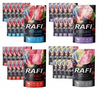 Krmivo pre psov RAFI - mix 4 príchutí, vrecúško 40x500g