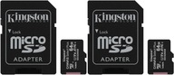 2x karta Kingston Canvas Plus 64 GB micro SD 100 MB
