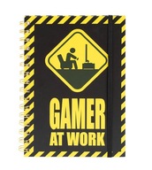 Gamer At Work špirálový zápisník, A5, 80 tisíc riadkov