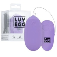 Fialové vibračné vajíčko s diaľkovým ovládaním, Silikónové USB LUV EGG XL