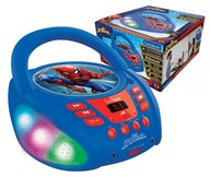 SPIDERMAN Boombox CD prehrávač Bluetooth Aux