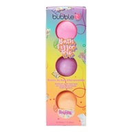 Sada loptičiek Bubble T Rainbow Bath Fizzer Trio