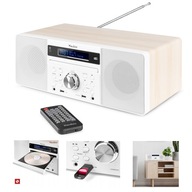 DAB+ FM CD BT USB digitálny rádiový prehrávač, biely