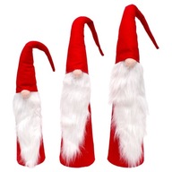 SET ČERVENÝCH DEKORAČNÝCH SANTASOV 60,70, 80CM