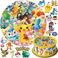 XXL SADA TORTY POKEMON PIKACHU + POSTAVY + TEXT ZADARMO