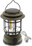 Solárna kempingová lampa LED COB USB 18650