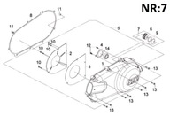 LOŽISKO PUZDRO ĽAVÝ KRYT TGB TARGET 250cc OEM!