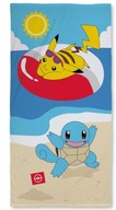 Bazénová osuška 70x140 pre bazén Pokémon Pikachu Squirtle