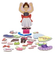 Hračky pre deti Dress Up Magnetic Ballerina