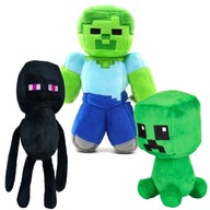 MINECRAFT SET 3v1 MASKOT CREEPER ZOMBIE + ENDERMAN TRI MASCOTI