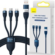 BASEUS KÁBEL 3v1 USB-C MICRO USB LIGHTNING 100W