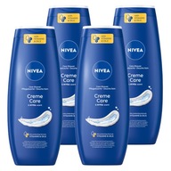 NIVEA Creme Care Krémový univerzálny sprchový gél na umývanie 500ml x 4