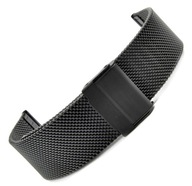 Náramok na hodinky BLACK STEEL 16 mm MESH