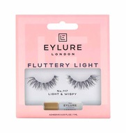 Eylure Fluttery Light Lashes 117 umelých mihalníc s lepidlom, výplňový efekt