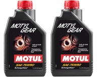 2x MOTUL MOTYLGEAR 75W90 1L PREVODOVKY OLEJ