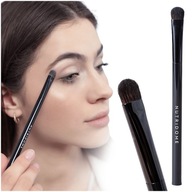 FLAT štetec na očné tiene na make-up, syntetický, nadýchaný, jemný, VEGAN