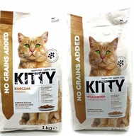 Kitty Suché krmivo pre mačky Hovädzie kuracie MIX 2x1kg