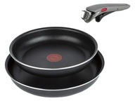 TEFAL INGENIO PATELNIA PATELNIE 24 i 28cm +RĄCZKA