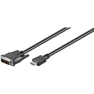 Goobay DVI-D/HDMI kábel, poniklovaný 50580 čierny