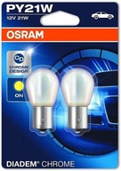 BLISTER OSRAM DIADEM CHROME PY21W 12V BAU15S