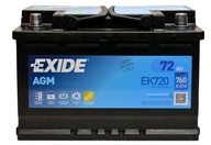 EXIDE EK720 72AH 760A AGM START-STOP