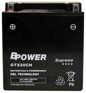 BPower Supreme GEL GTX20CH 12V 18Ah 250A