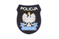 Emblém POLICE, 3D PVC nášivka so suchým zipsom