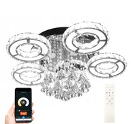 Stropné svietidlo 68W kruhové CRYSTAL LED WiFi diaľkové ovládanie